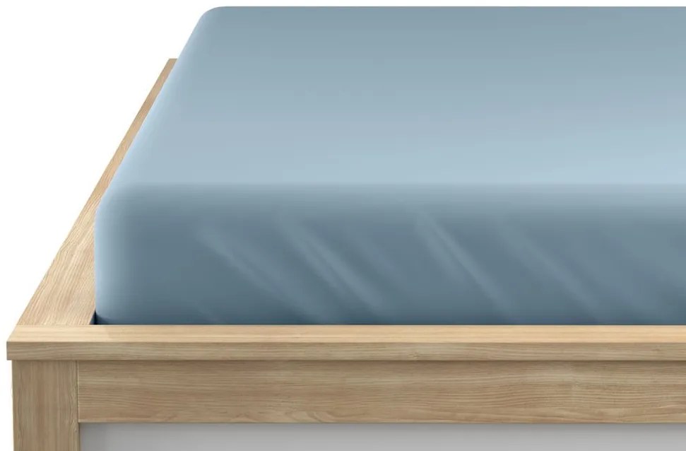 Jersey lepedő ALVORA 180x200 cm világoskék