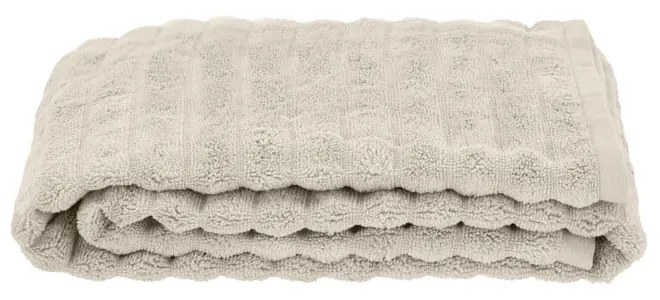 Krémszínű pamut fürdőlepedő 70x140 cm Inu – Zone