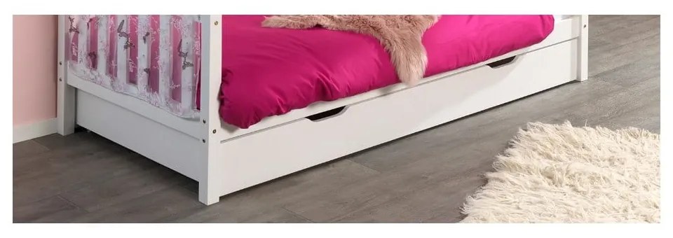 Fehér gyerekágy alatti fiók 90x190 cm Dallas – Vipack