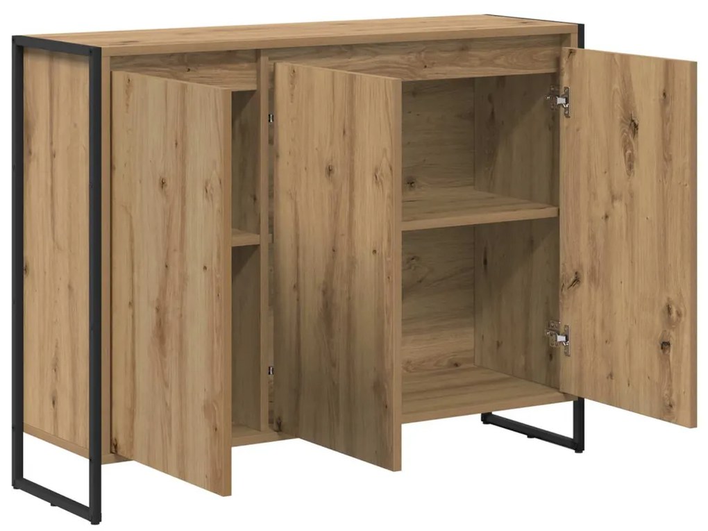 Oldalsó szekrény Művészi tölgy 96,5 x 30 x 75 cm Faanyag