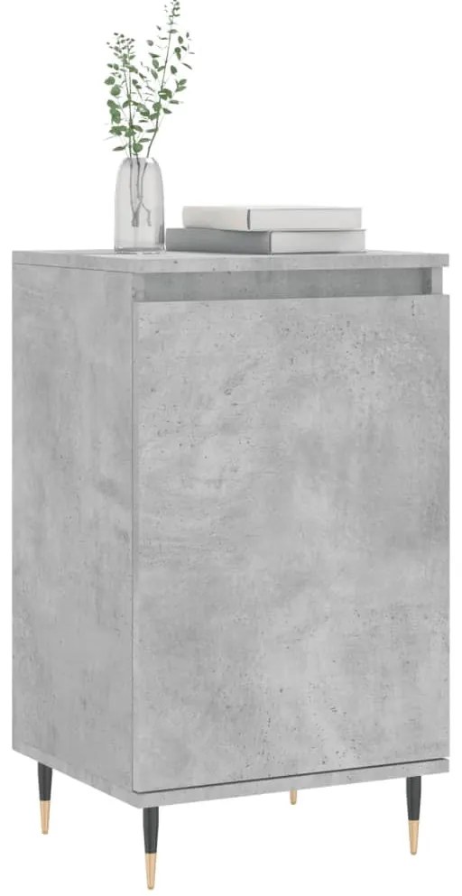 betonszürke szerelt fa tálalószekrény 40 x 35 x 70 cm