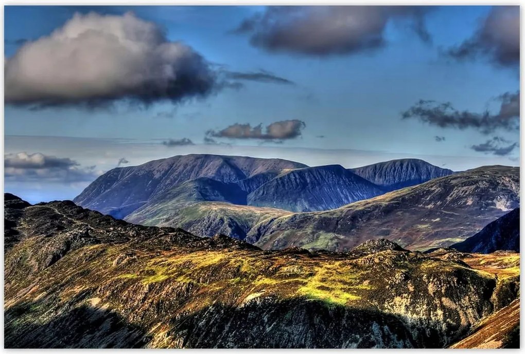 Poszterek 120x80 Gyönyörű kilátás a hegyekre