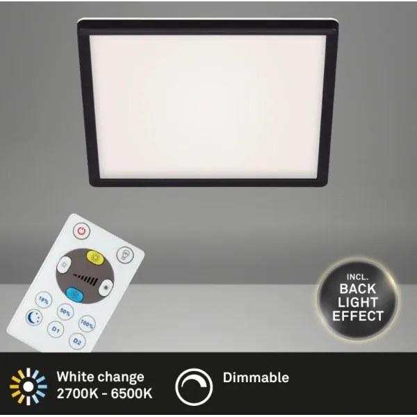 Briloner 7082-015 - LED Dimmelhető mennyezeti lámpa SLIM LED/22W/230V + távirányító