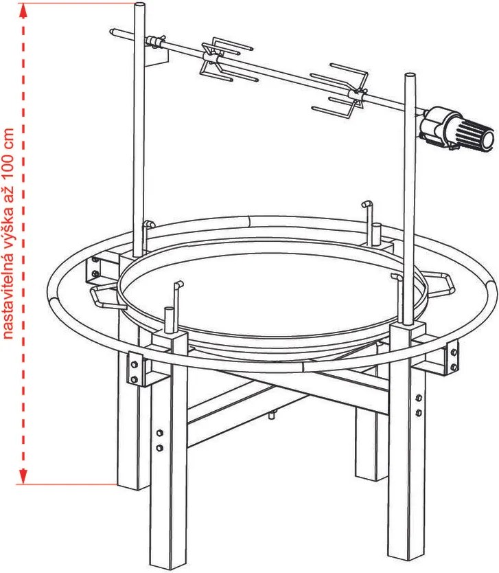 Avenberg KENTUCKY Multifunkciós tűzrakóhely + grill elektromos tűvel