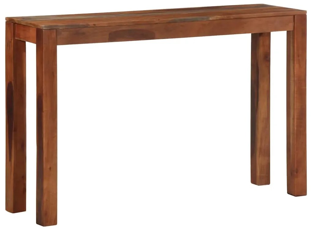 vidaXL konzolasztal 120x30x76 cm tömör fa akácfa