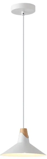 Csillár zsinóron 1xE27/15W/230V fehér