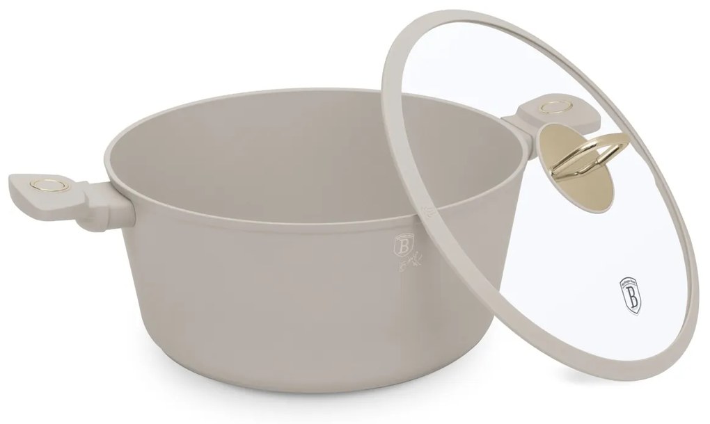 BerlingerHaus titánbevonatú serpenyő fedéllel Sahara 30 cm, 30 cm