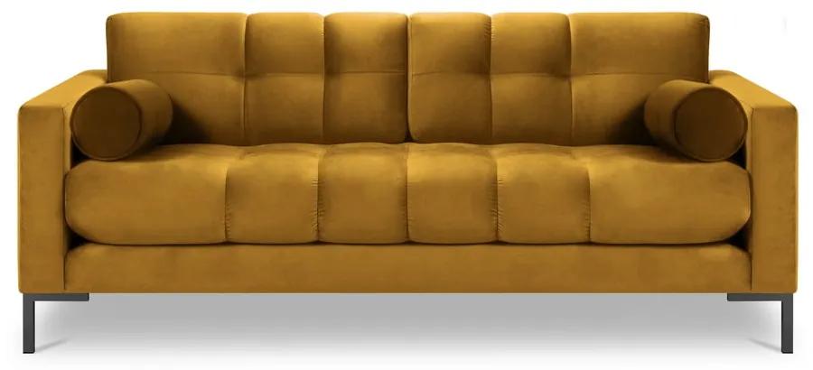 Bali sárga bársony kanapé - Cosmopolitan Design