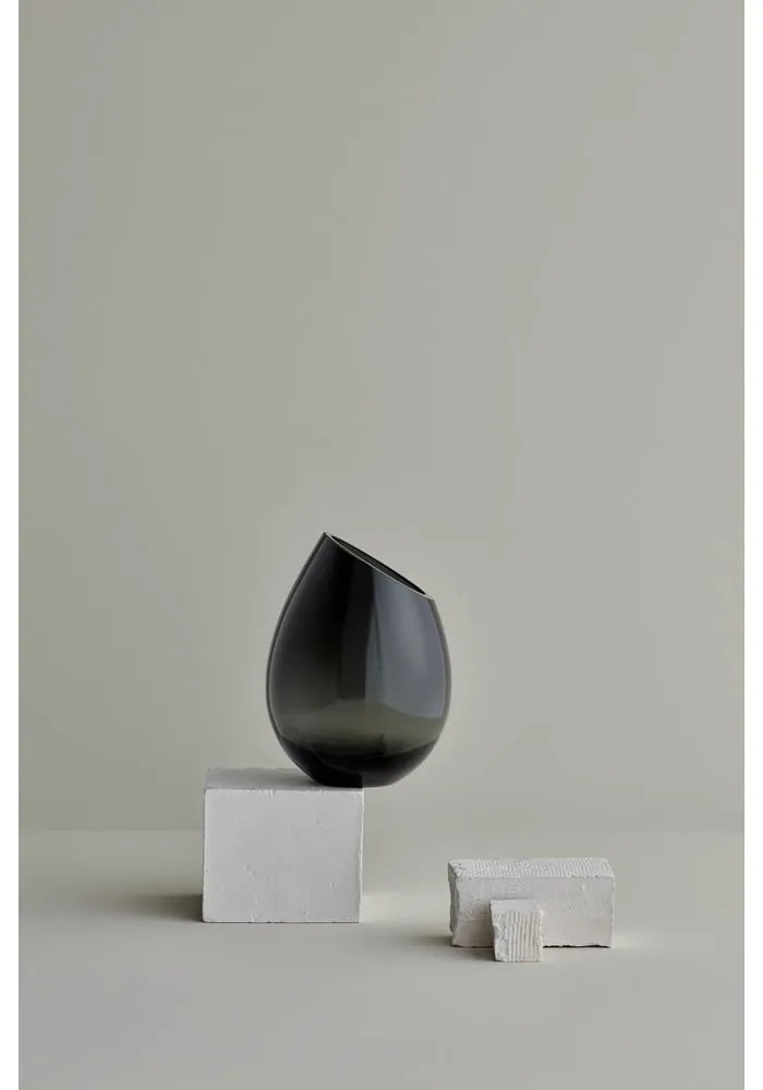 Raindrop zöld üvegváza, magasság 24 cm - Blomus