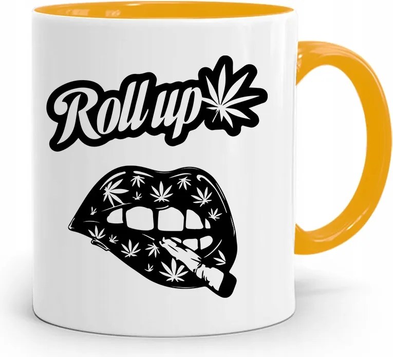 Dohányosoknak 420 Cbd Bögre Sárga Ajándék fényképes nyomtatással