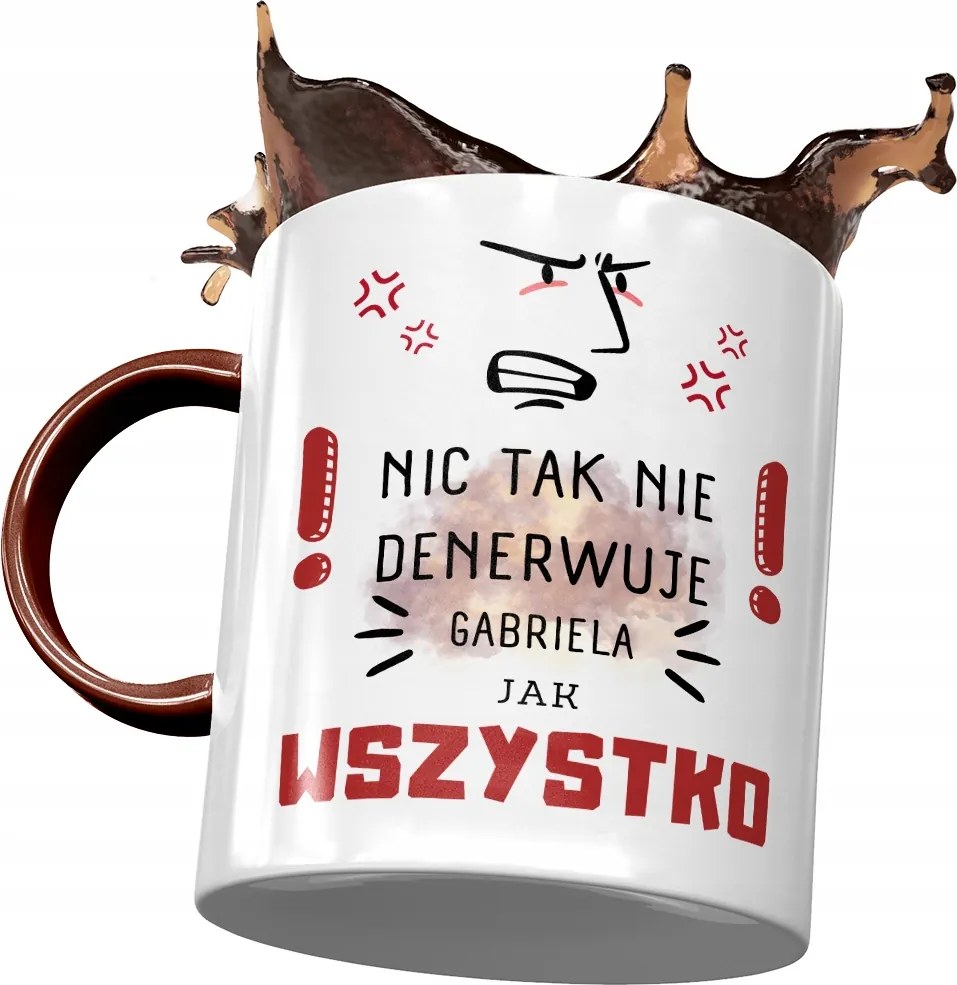 Bordó Bögre Gabriel Gabrysia Férj Ajándék Nyomtatott Fotóval