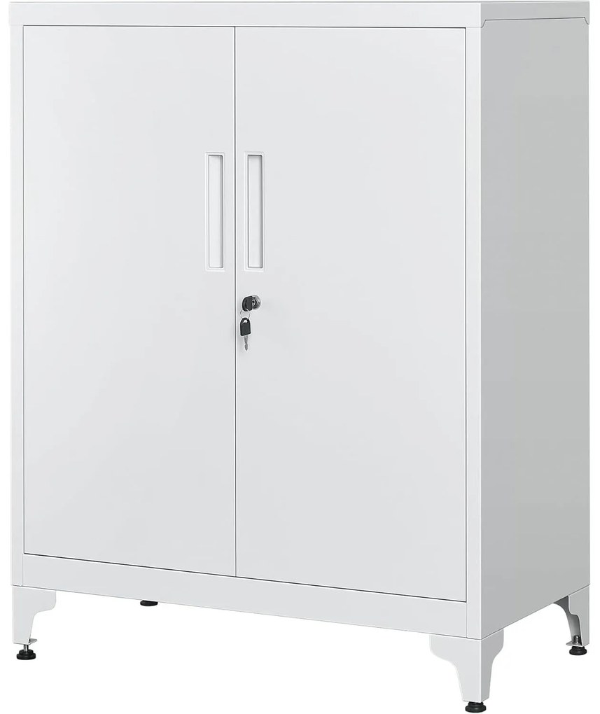 Irattartó szekrény, zárható multifunkciós tárolószekrény,matt szürke