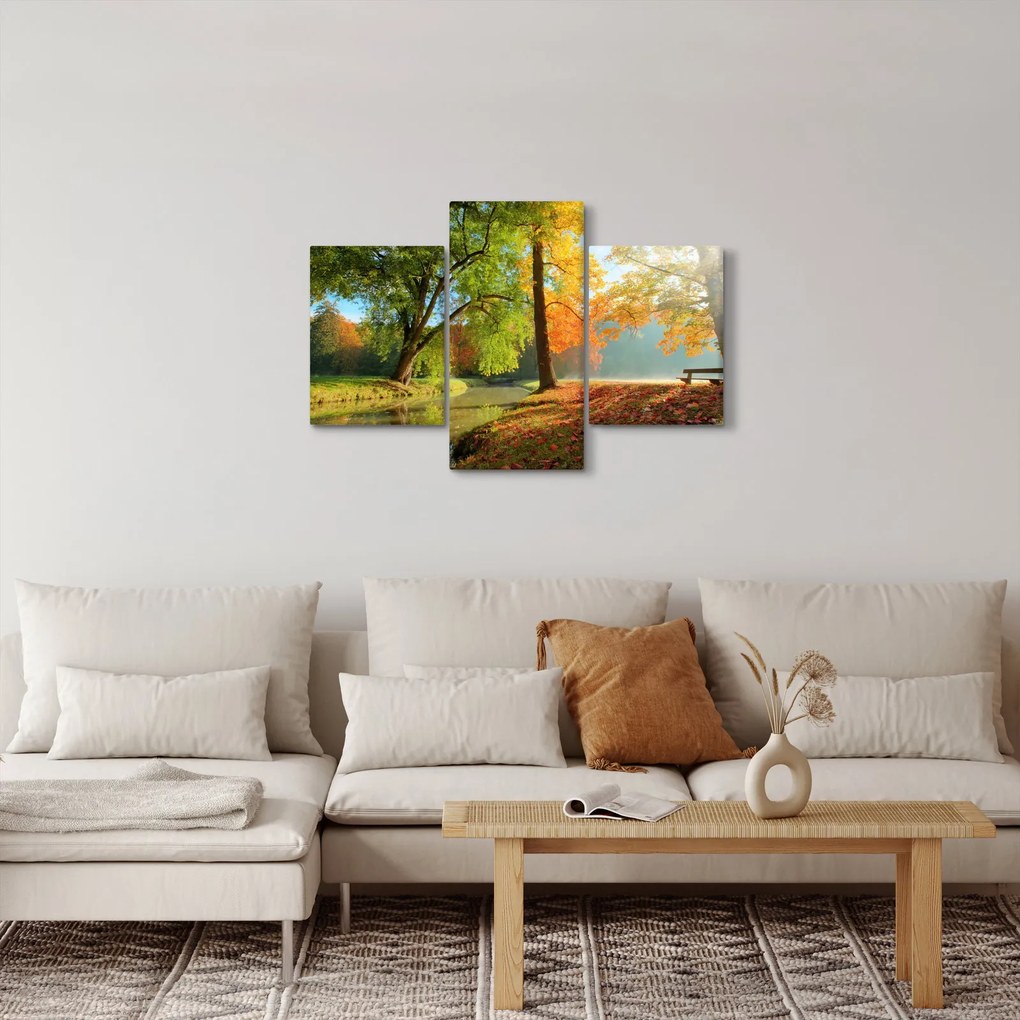 Kép - Nyugodt őszi táj (90x60 cm)