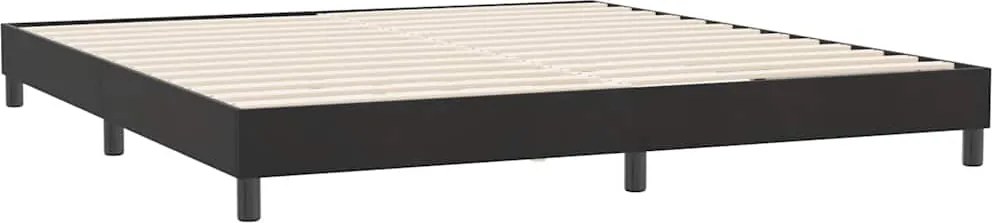 vidaXL ágykeret matrac nélkül Fekete 180x210 cm Bársony