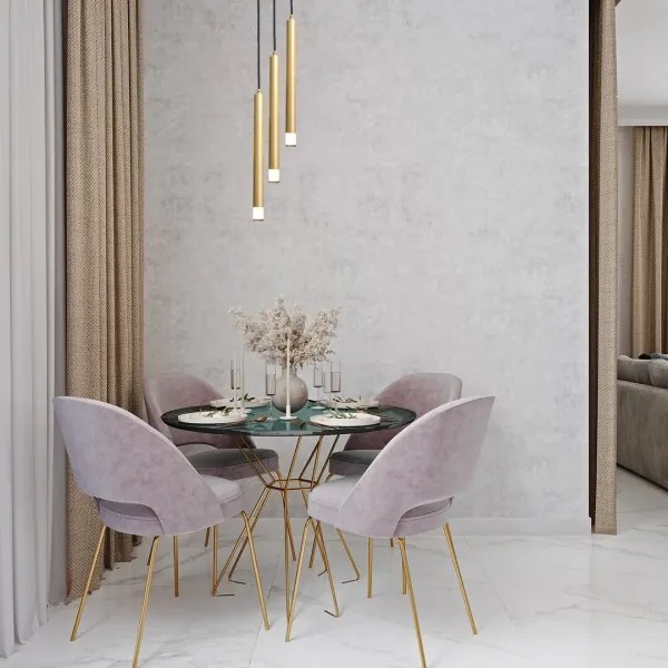 Rabalux 72359 - Csillár zsinóron RAMIRA 3xG9/5W/230V arany