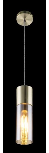 GLOBO 21000HM - Csillár zsinóron ANNIKA 1xE27/25W/230V átm. 10,5 cm réz