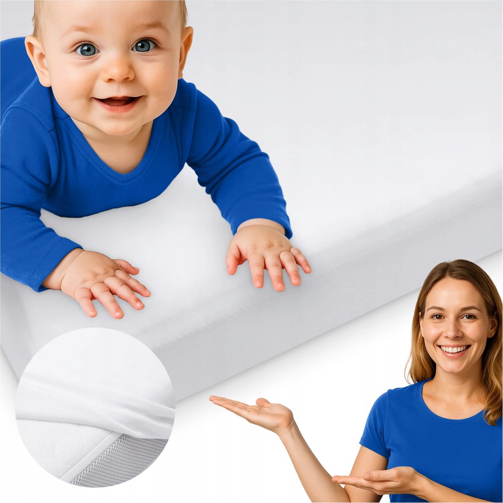 90x200 cm-es lepedő kiságyba 100% pamut prémium gumis Harmoony