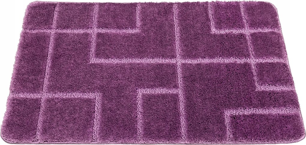 Fürdőszobaszőnyeg Csúszásgátló Wc Kád Alá Lila Inez Szőnyeg 60x100 cm