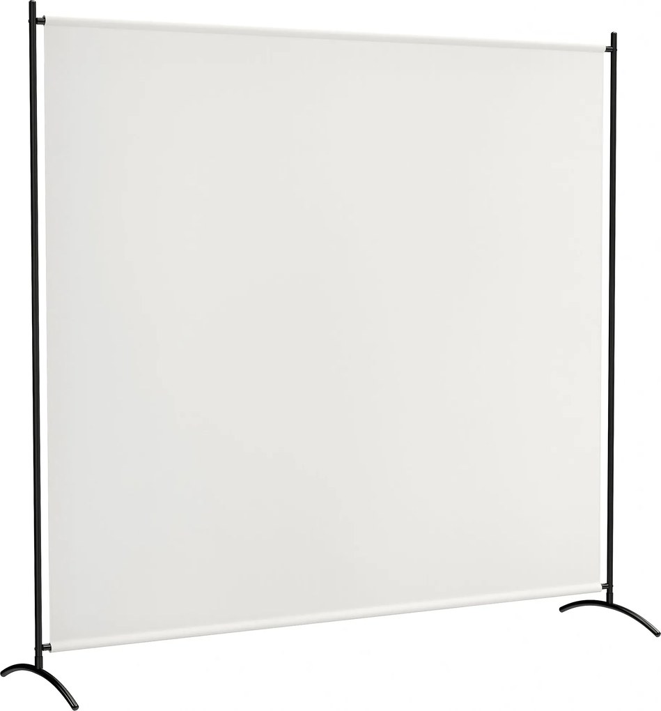 Outsunny egypaneles kültéri paraván, UV30+ vízlepergető, stabil talapzat, bézs (180 x 50 x 180 cm) | Aosom