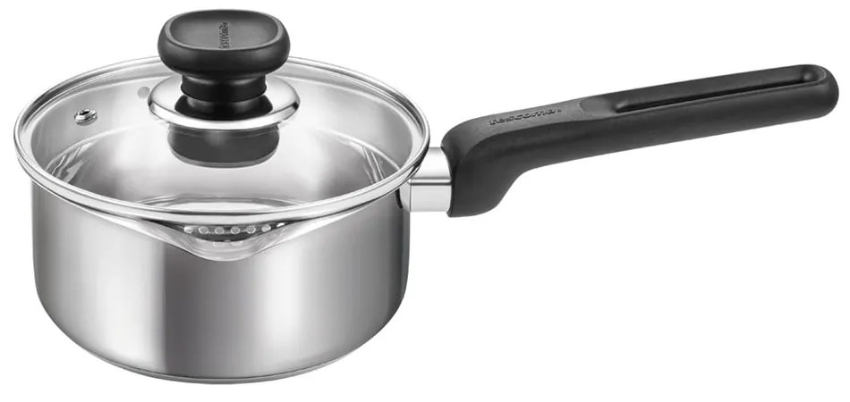 Indukciós tűzhelyhez alkalmas rozsdamentes acél lábas fedővel 1,25 l Brava – Tescoma