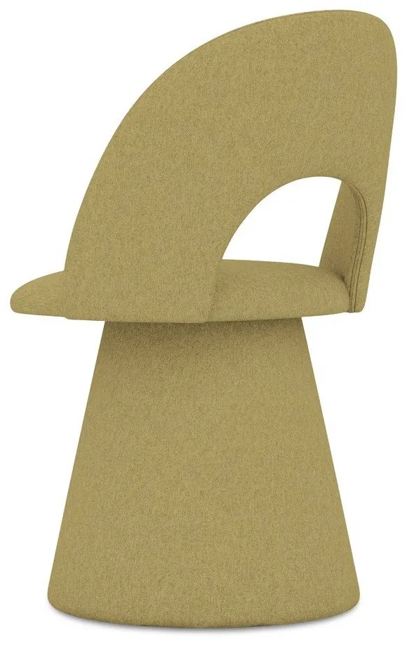 Mustársárga kárpitozott étkezőfotel Kalo – Makamii