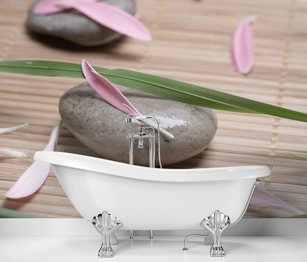 Gario Fotótapéta Ko és virágszirmok Anyag: Vlies, Méret: 350 x 245 cm