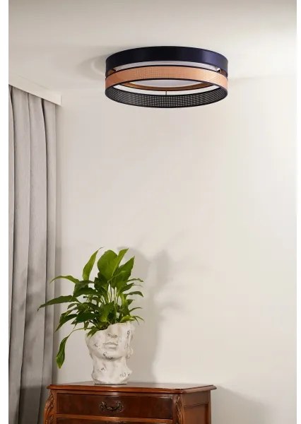 Duolla-LED Mennyezeti lámpa ROLLER DUO SHINY LED/24W/230V átm. 45 cm kék/réz