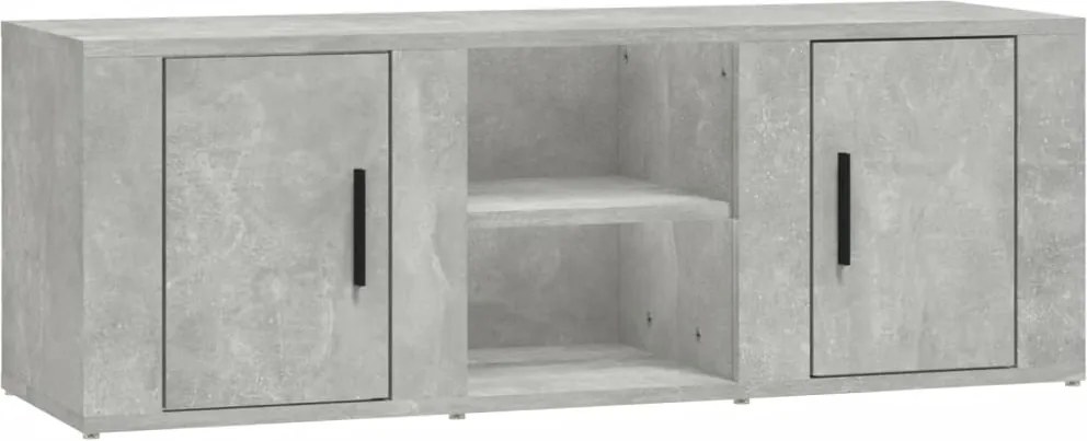 vidaXL betonszürke szerelt fa TV-szekrény 100 x 31,5 x 35 cm