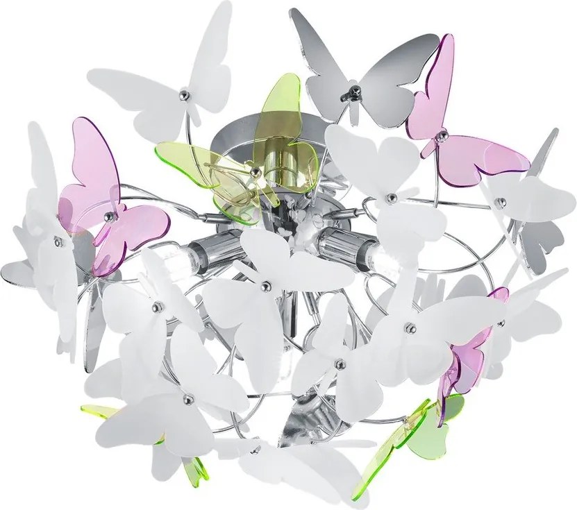 Gyerek lámpa műanyag búrával ø 45 cm Butterfly – Reality