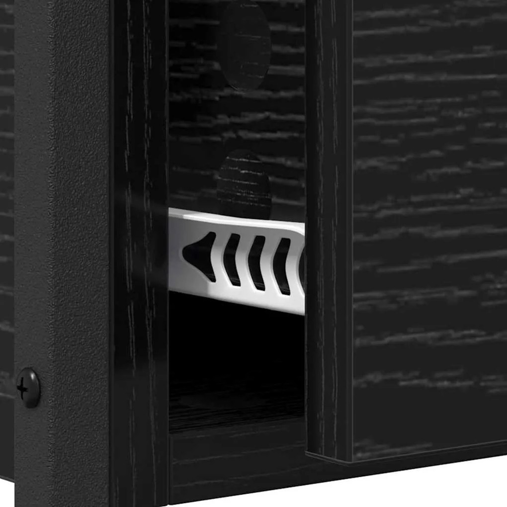 Konzolasztal fiókkal Fekete tölgy 100 x 40 x 75 cm Faanyag