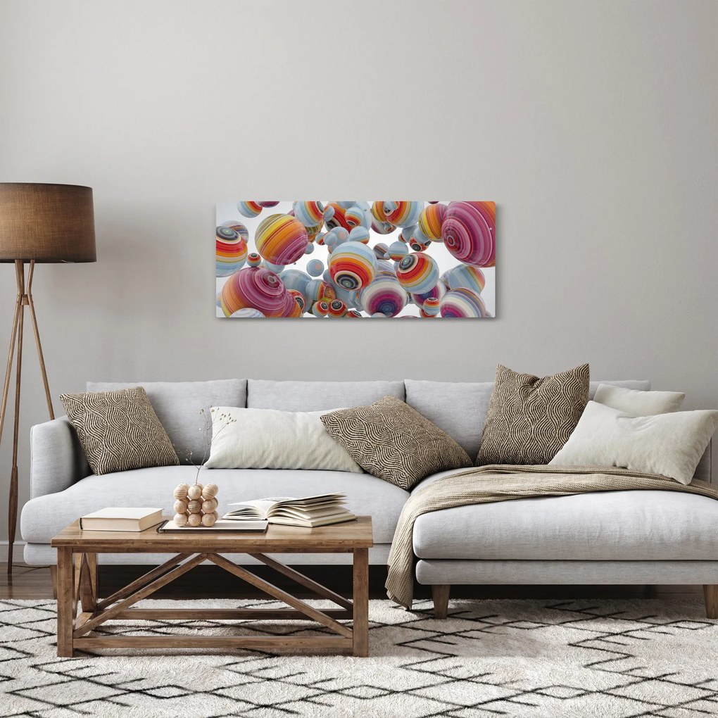 Festett gömbök képe (120x50 cm)