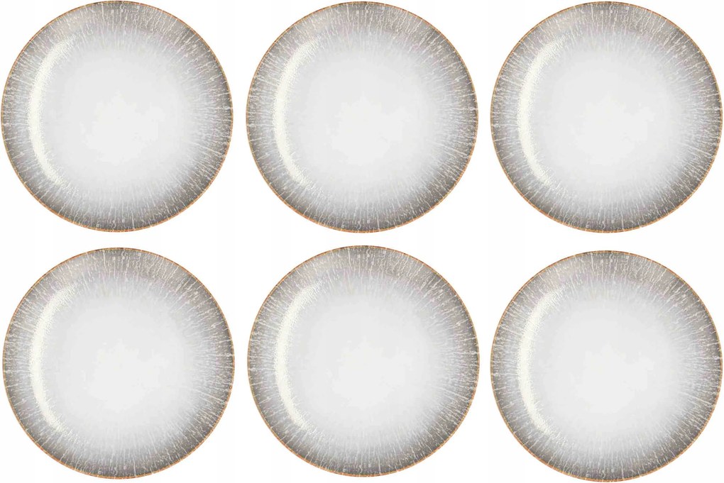 Lubiana 6 darabos lapostányér készlet, porcelán, 27 cm, 9000