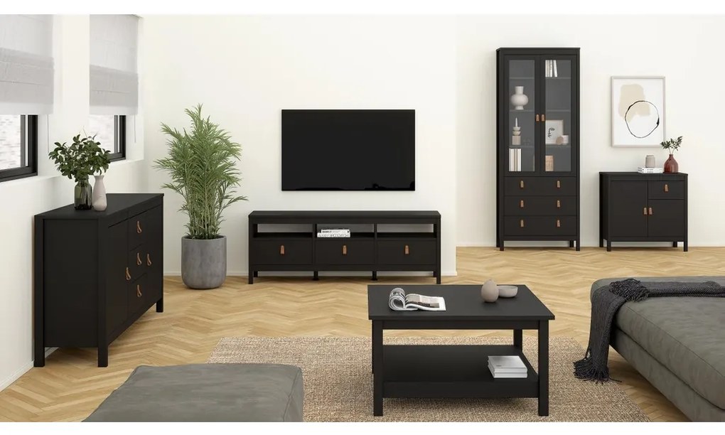 Real dohányzóasztal, fekete