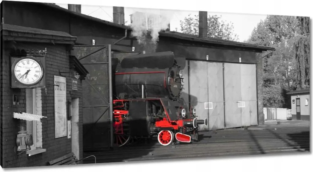 Festmények 115x55 Gőzmozdony Ol 49-69