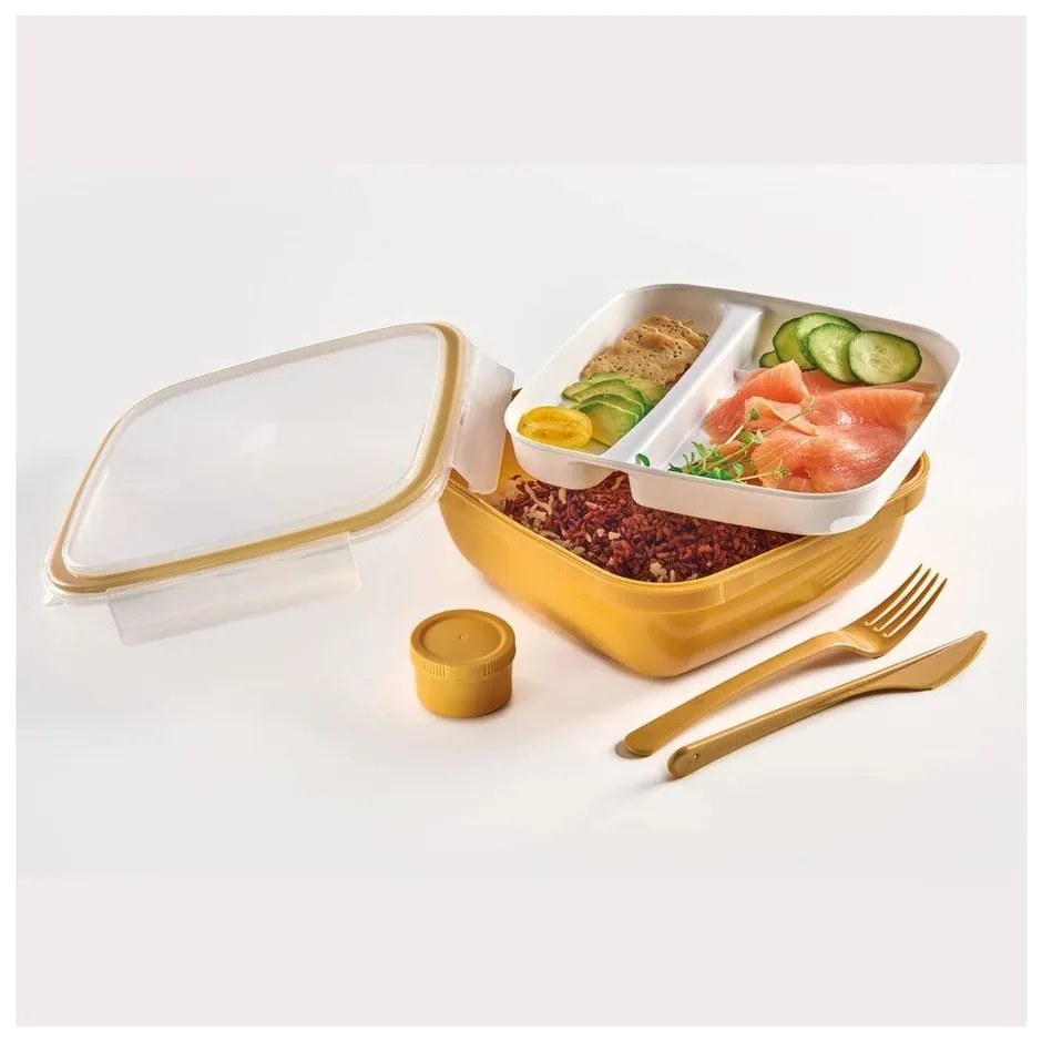 Osztott uzsonnás doboz evőeszközzel Fresh – Snips