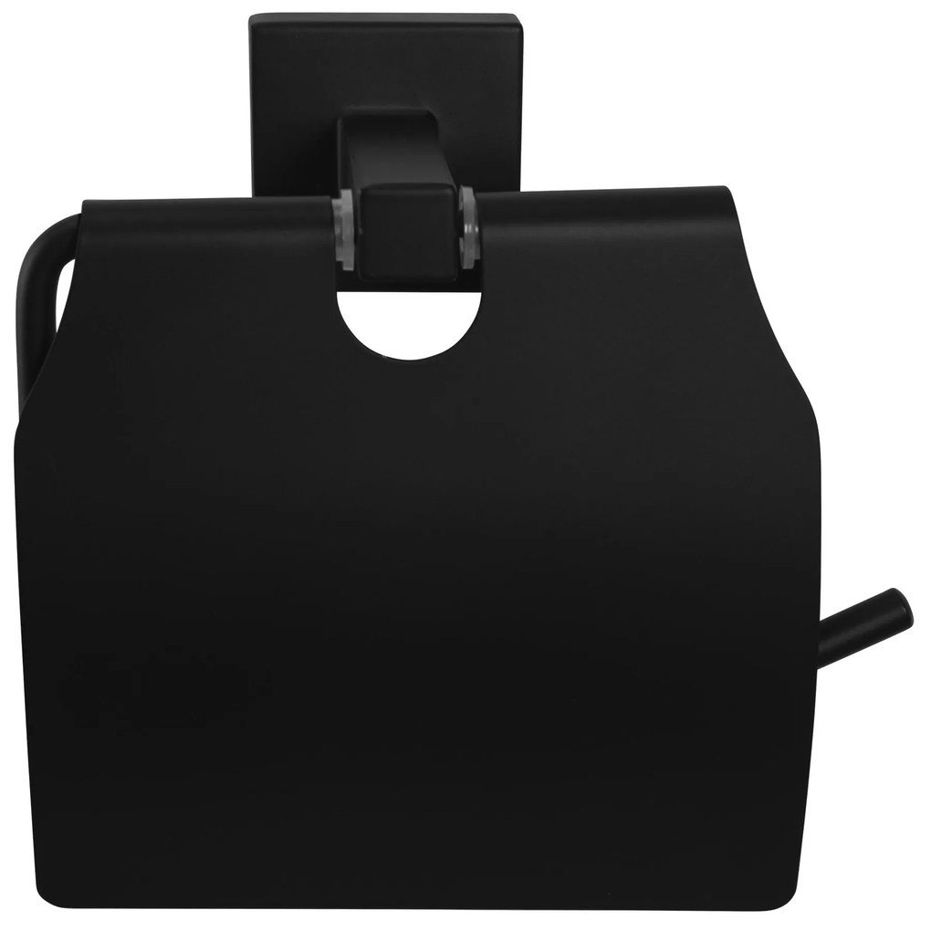 Falra szerelhető wc papír tartó Black 322199