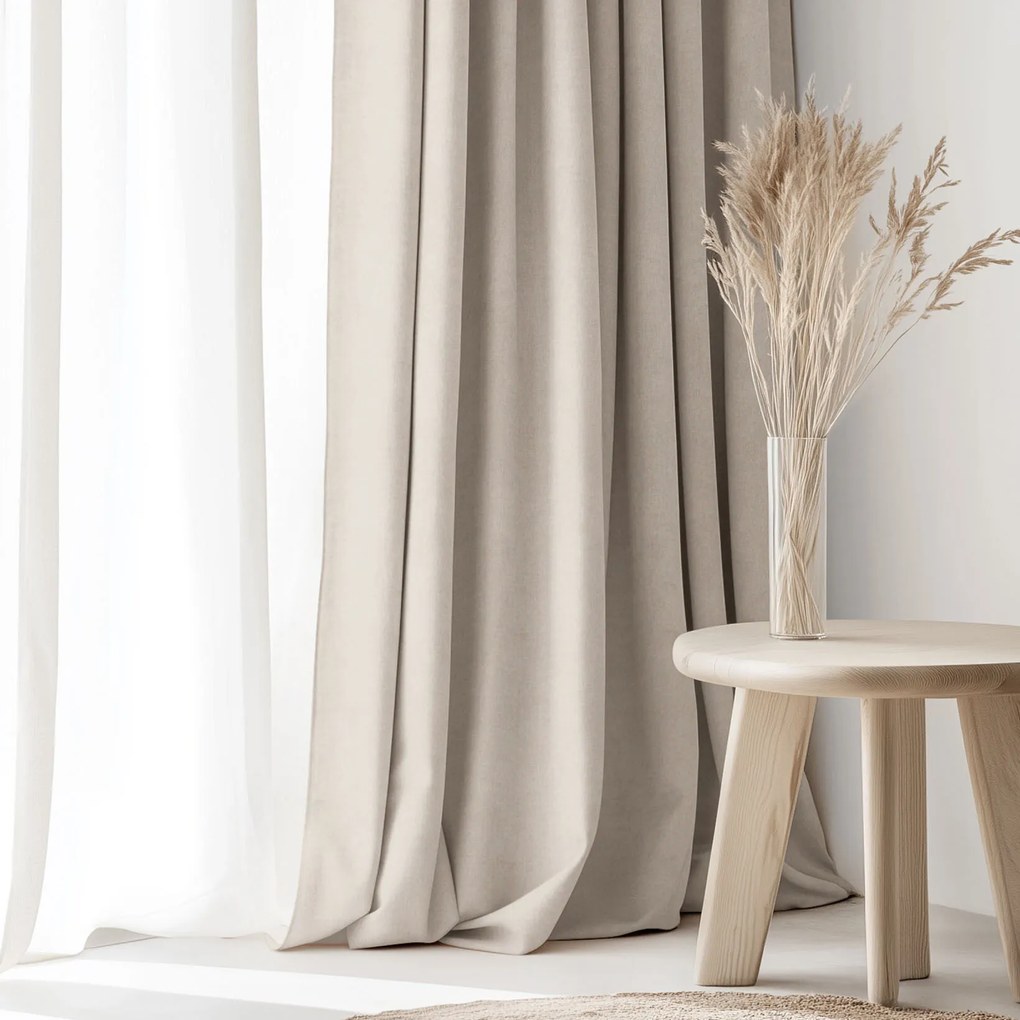 Goldea marbella díszfüggöny - latte 220x135 cm