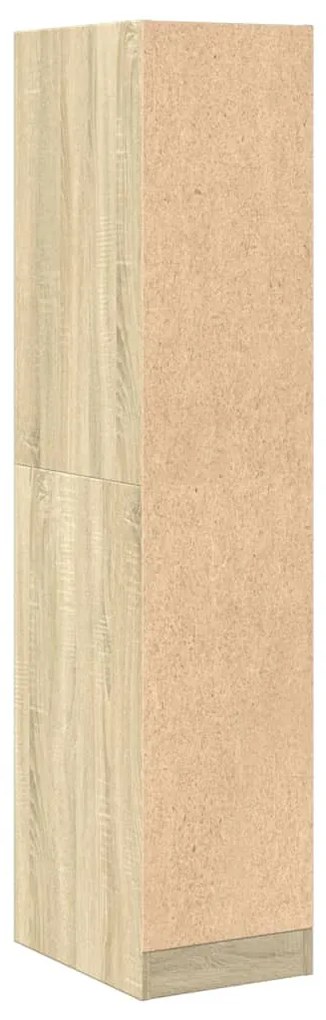 sonoma tölgyfa patikusszekrény 30 x 41 x 144,5 cm rétegelt fából