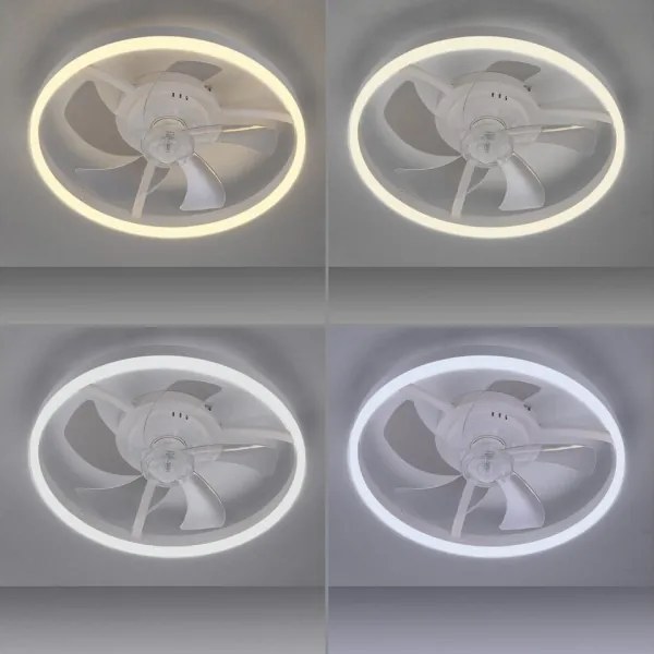 JUST LIGHT. 14624-16 - LED mennyezeti ventilátor világítással RITA LED/22W/230V + távirányító