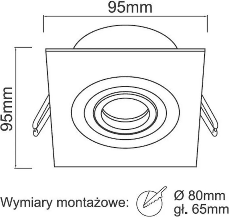 Orlicki Design FARO II OR83439 Beépíthető spotlámpa 1x8W/Gu10