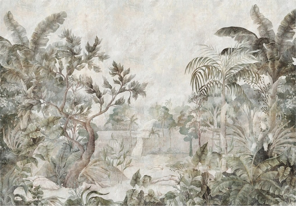 Fotótapéta Trópusi zöld pálmalevelek 150x105 Paradicsomi táj +ragasztó