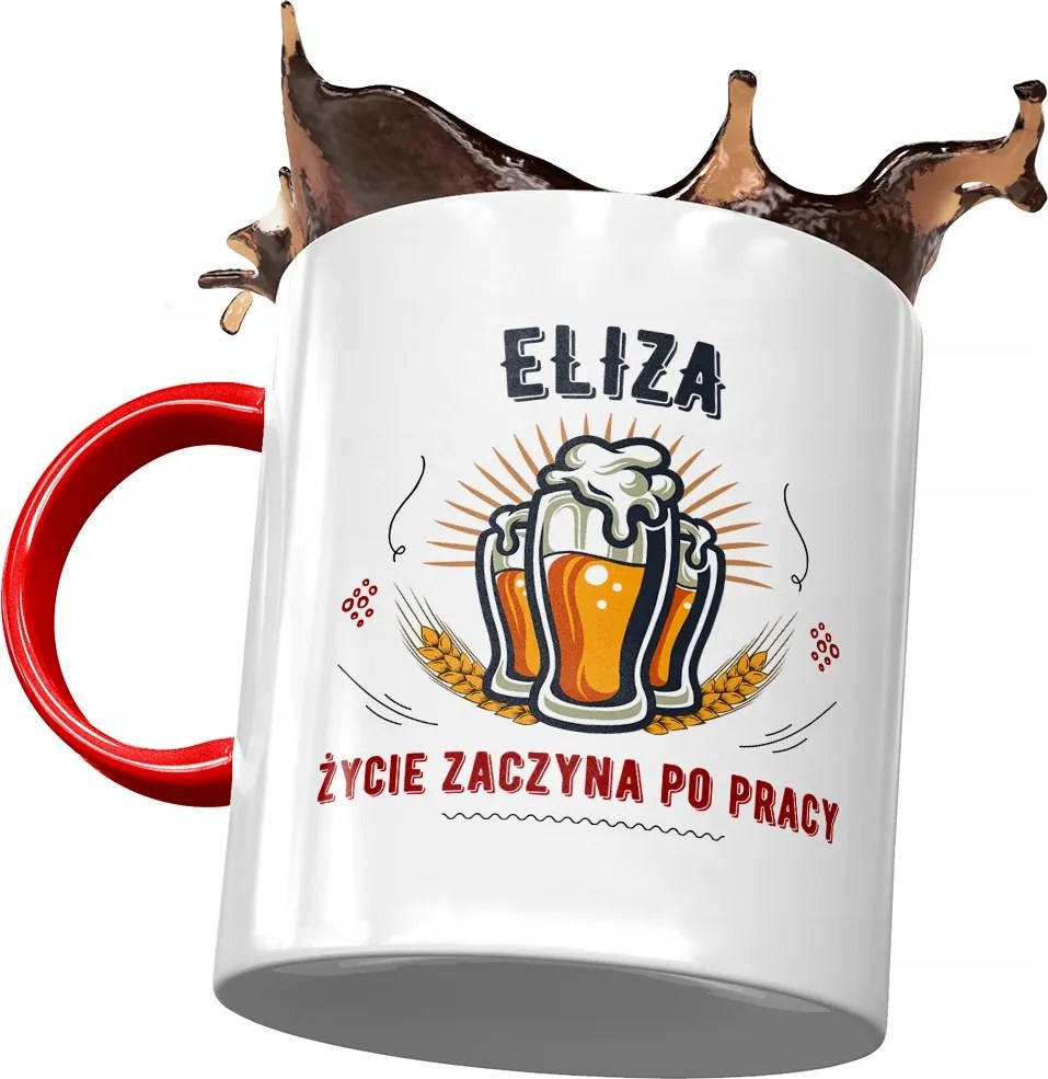 Piros Bögre Eliza Barátnőknek Ajándék Nyomtatott Fotóval