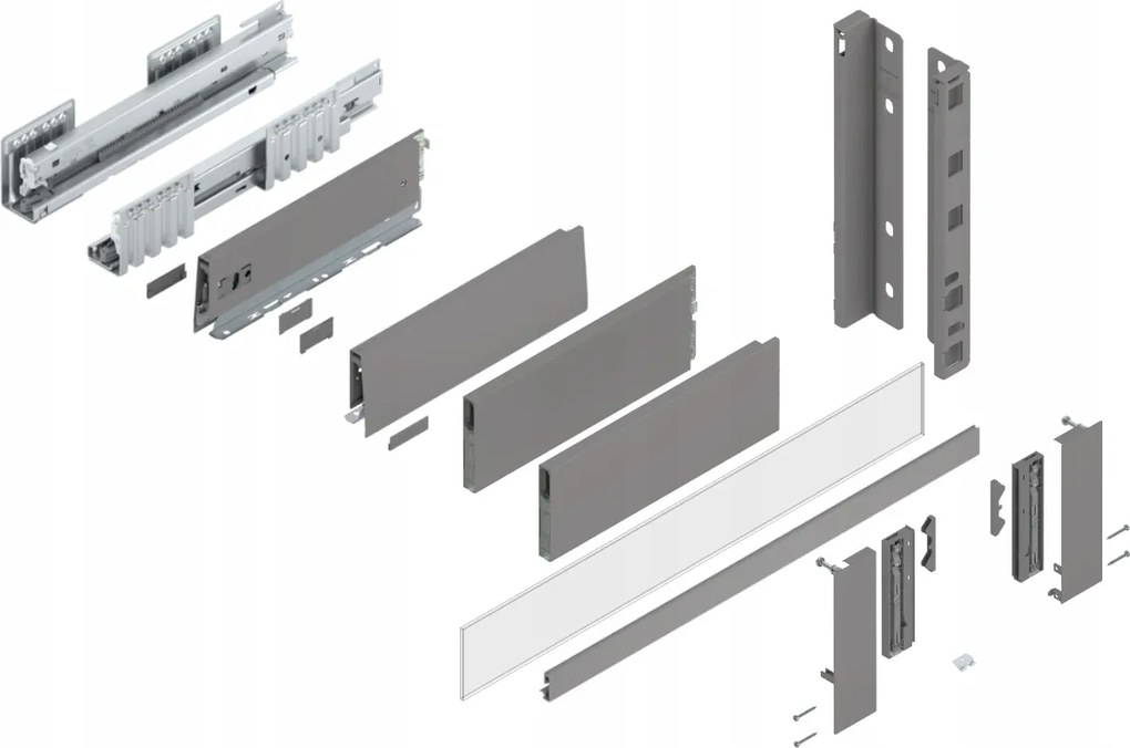Blum Fiók Merivobox 300 Magas E belső Szürke 40kg