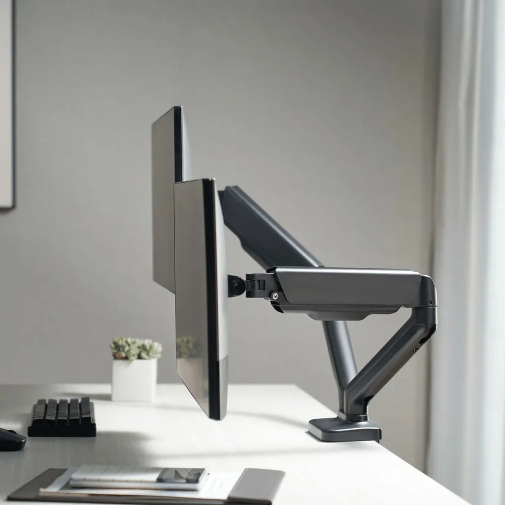 Cabletech két monitor tartó (17-32 ")