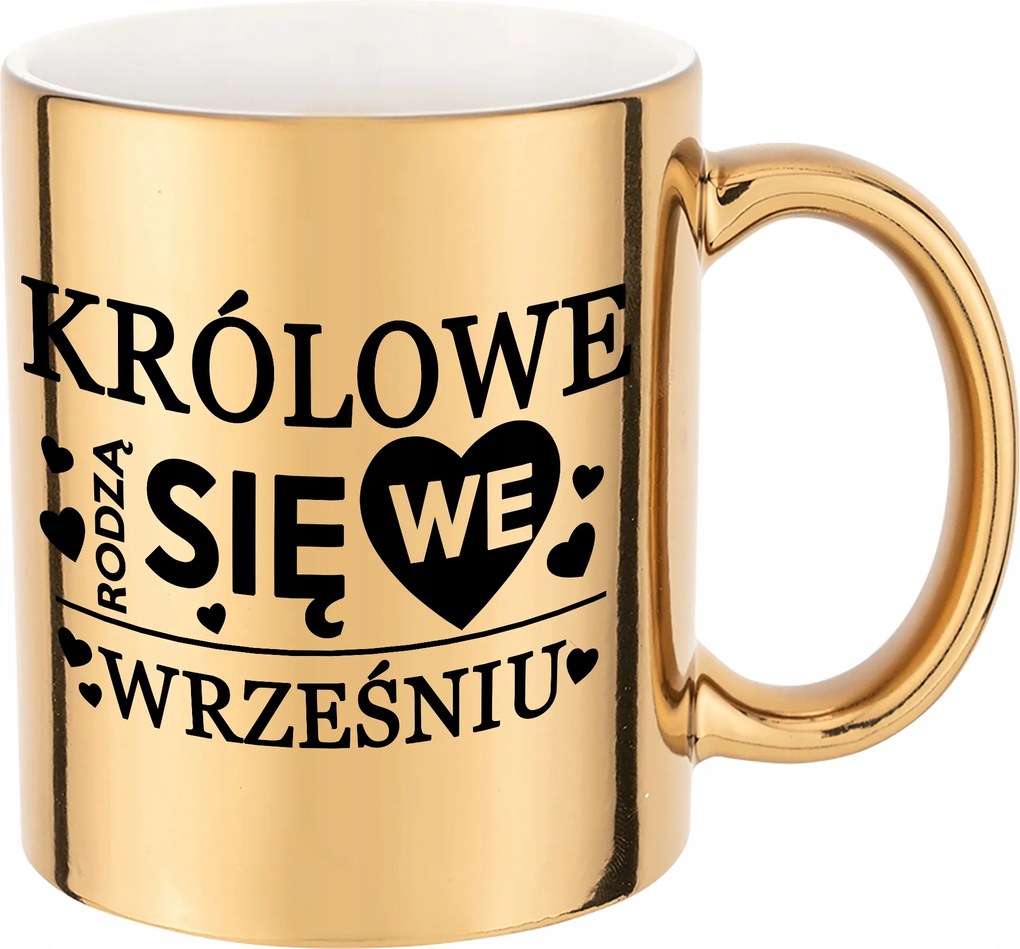 Arany Bögre 300 ml Lányoknak A Királynők Szeptemberben Születnek Ajándék