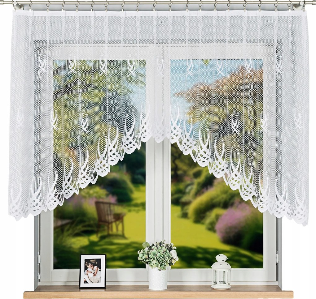 Jacquard függöny Gosia mintás 300x120cm méret (kész) íves