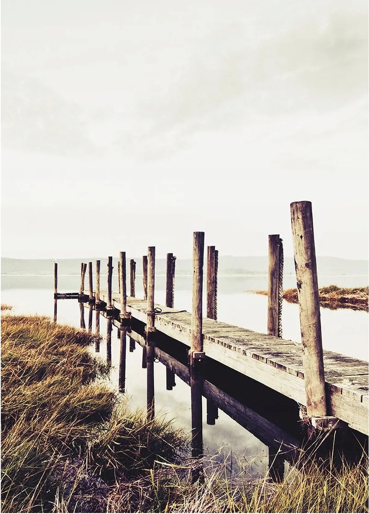 Fotótapéta Fa móló nyugodt vizekben természet 206x275 +ragasztó