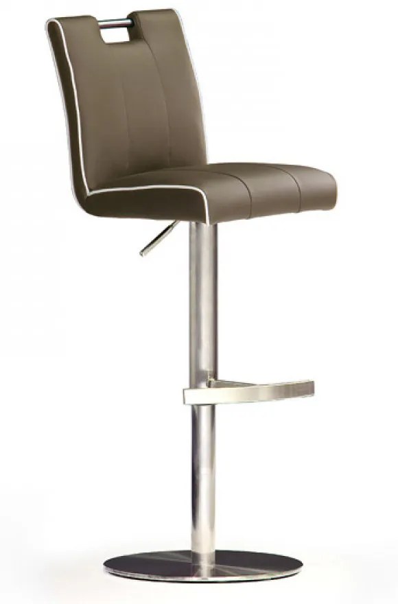 CASTA 1 INOX BőR Cappuccino Bárszék