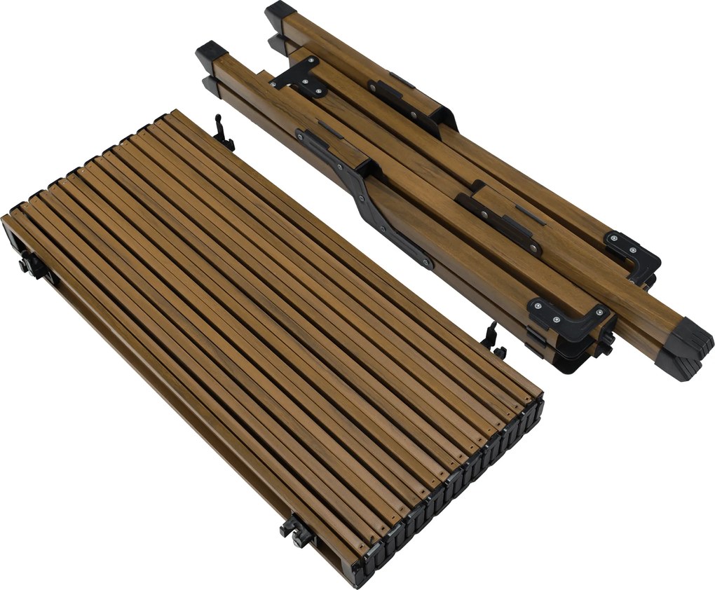 Kempingasztal, barna, ARTUR