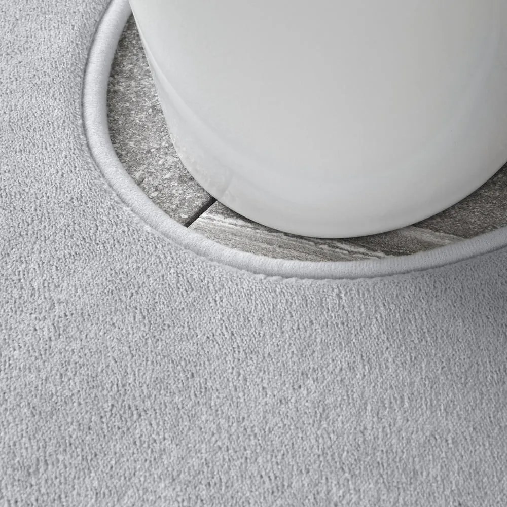 Világosszürke memóriahab fürdőszobai kilépő szett WC-hez, 2 db-os 50x80 cm Anti-Bacterial – Catherine Lansfield